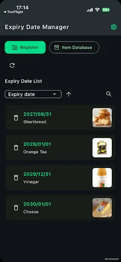 Expiry Date Manager Android app screenshot 2