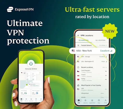 ExpressVPN: VPN Fast & Secure Android app screenshot 1