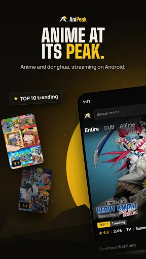 AniPeak - Anime TV SUB & DUB Android app screenshot 1