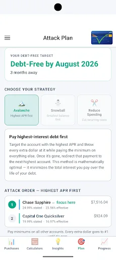 Pay Down: Credit Card Payoff Android app screenshot 6