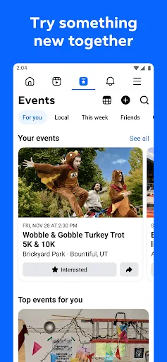 Facebook Android app screenshot 2