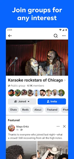 Facebook Android app screenshot 3
