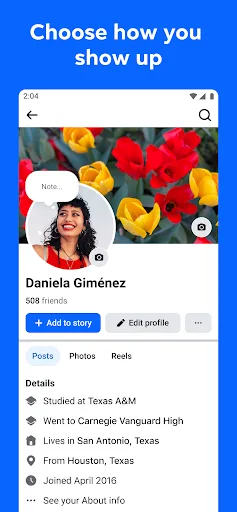 Facebook Android app screenshot 6