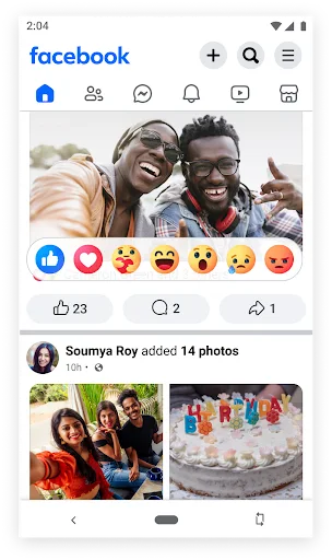 Facebook Lite Android app screenshot 2