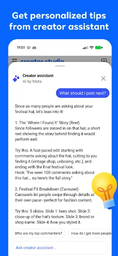 Facebook Creator Studio Android app screenshot 2