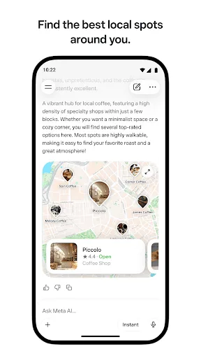 Meta AI Android app screenshot 1