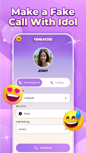 Idol Prank Call - Fake Chat Android app screenshot 1