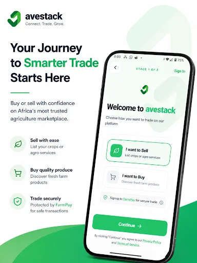 Avestack Android app screenshot 1