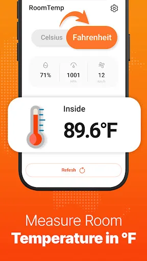 Thermometer: Room Temperature Android app screenshot 3