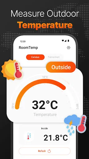 Thermometer: Room Temperature Android app screenshot 4