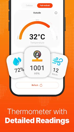 Thermometer: Room Temperature Android app screenshot 5
