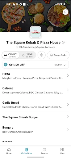 The Square Kebab & Pizza House Android app screenshot 2