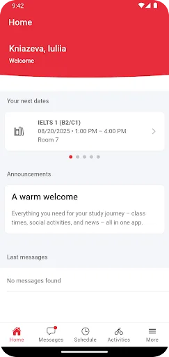 Speak Up London English School Android app screenshot 1