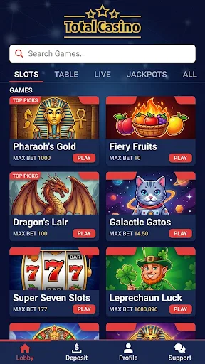 Total Casino Android app screenshot 4