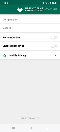 FirstCNB Business Android app screenshot 1