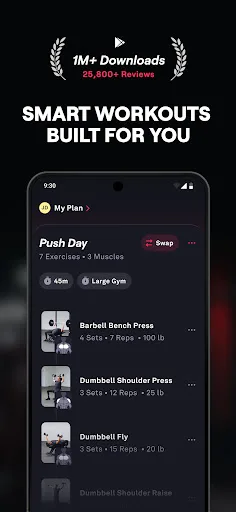 Fitbod: Workout & Gym Planner Android app screenshot 1