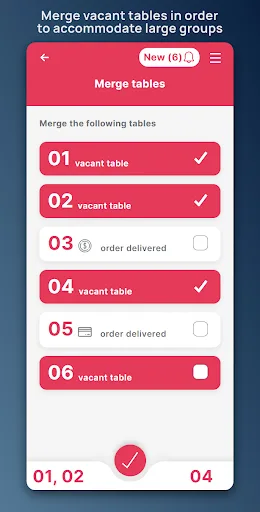 Quickord Waiter Android app screenshot 1