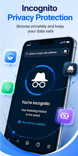Flux Browser - Private browser Android app screenshot 2