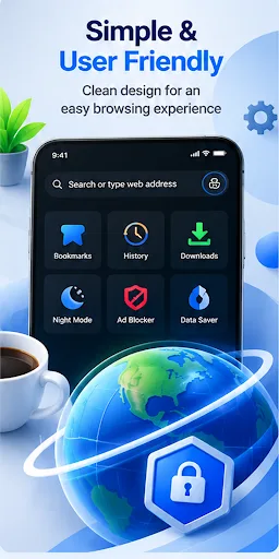 Flux Browser - Private browser Android app screenshot 4