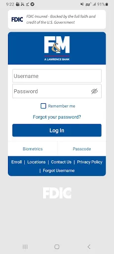 F&M, A Lawrence Bank Android app screenshot 2