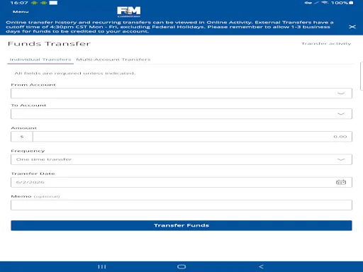 F&M, A Lawrence Bank Android app screenshot 3