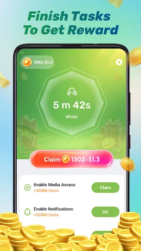 Lucky Tunes - Rewards & Music Android app screenshot 2