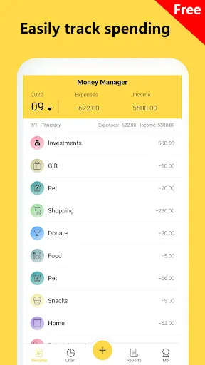 Money Tracker-Expense & Budget Android app screenshot 1