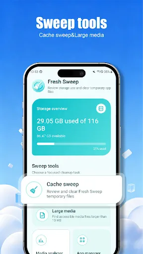Fresh Sweep Android app screenshot 2
