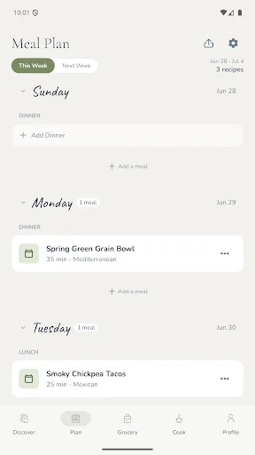 Mise: Meal Plan & Grocery List Android app screenshot 6
