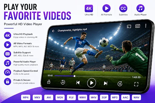 VidPlay – Video & Music Player Android app screenshot 1