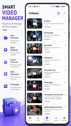 VidPlay – Video & Music Player Android app screenshot 4