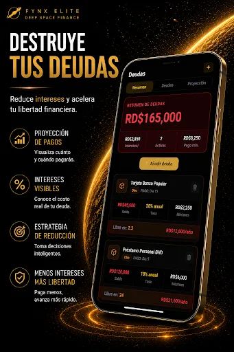 Fynx Elite: Finanzas con IA Android app screenshot 1