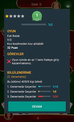Batak - Tekli, Eşli, Koz Maça Android app screenshot 4