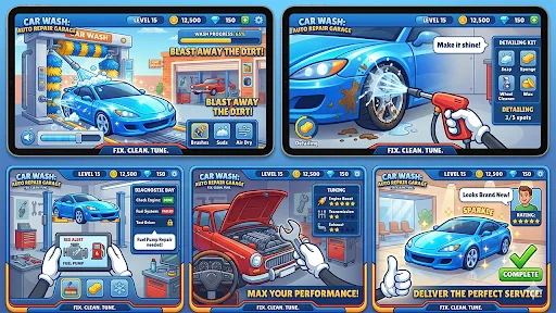 Car Wash Simulator Auto Repair Android app screenshot 3