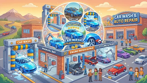 Car Wash Simulator Auto Repair Android app screenshot 4