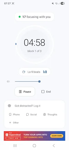 Gentle Focus - ADHD Pomodoro Android app screenshot 3