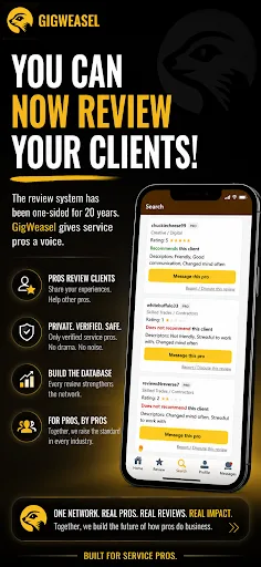 GigWeasel Android app screenshot 1