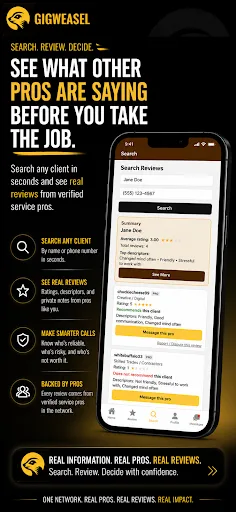 GigWeasel Android app screenshot 3