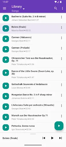 Simple Music Player Android app screenshot 1
