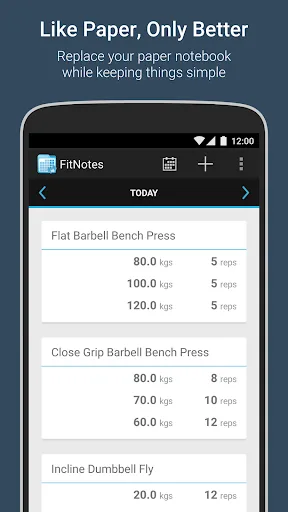 FitNotes - Gym Workout Log Android app screenshot 1