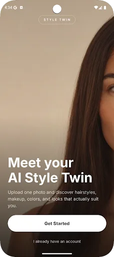 GlowTwn: AI Looks & Try-On Android app screenshot 1