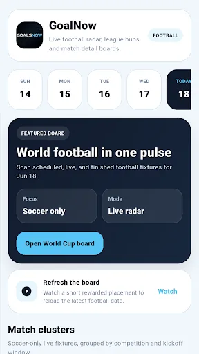 GoalNow: Live Soccer Scores Android app screenshot 1