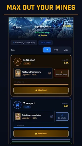 Mine Empire: Idle Tycoon Android app screenshot 2