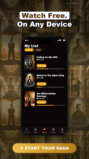 GoldenSaga: Cinematic Drama Android app screenshot 5