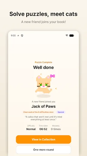 Sudoku Pals: Cozy Cat Puzzles Android app screenshot 3