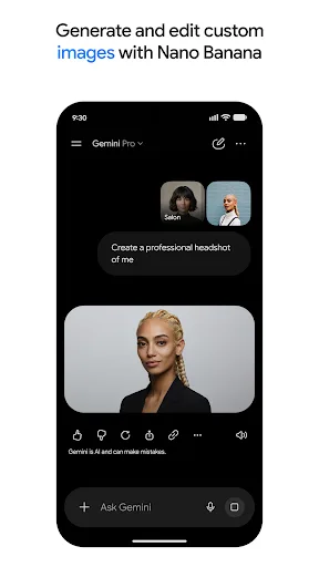 Google Gemini Android app screenshot 1