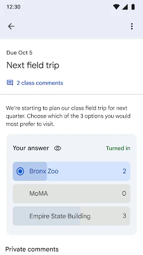 Google Classroom Android app screenshot 6