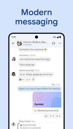 Google Chat Android app screenshot 1