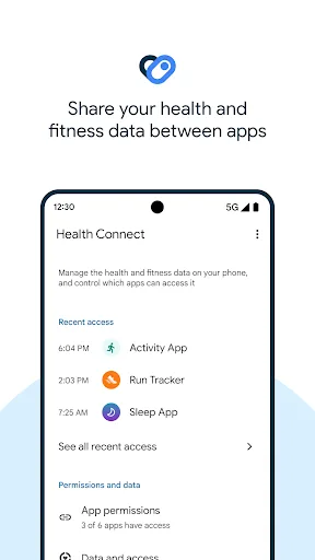 Health Connect Android app screenshot 1