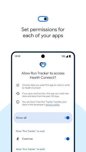 Health Connect Android app screenshot 2